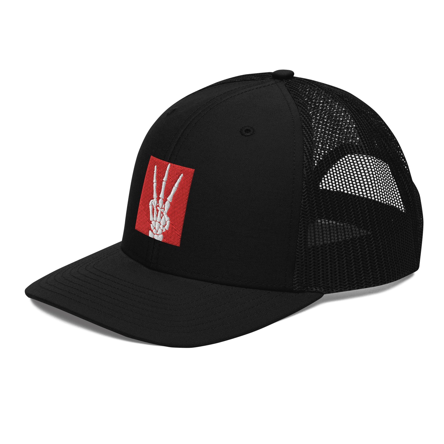 Code 3 Skeleton hand snapback (red)