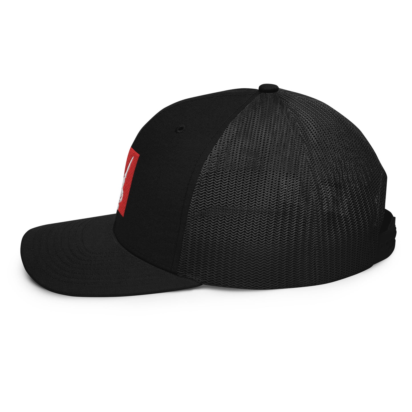 Code 3 Skeleton hand snapback (red)