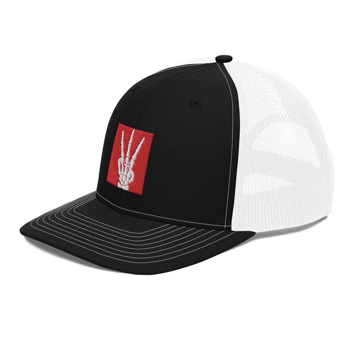 Code 3 Skeleton hand snapback (red)