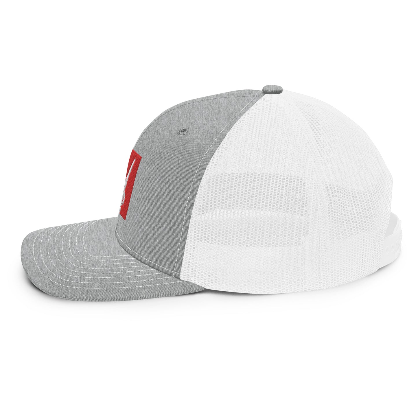Code 3 Skeleton hand snapback (red)