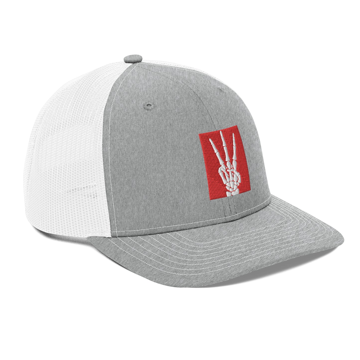 Code 3 Skeleton hand snapback (red)
